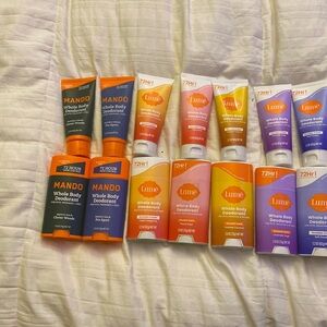 14 pack bundle:mando whole body, deodorant smooth, solid, Cloverwood’s,pro sport